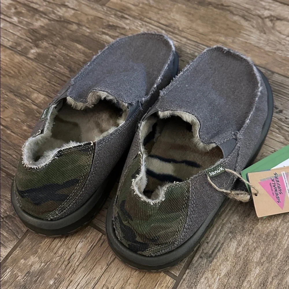 Sanuk Mens Shoes Donny Camo Chill NWT 8